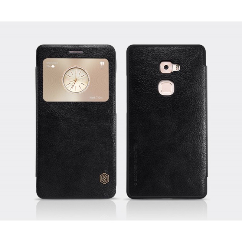 Huawei Mate S deklas juodas "Nillkin" Qin serijos Huawei Mate S deklas juodas "Nillkin" Qin serijos